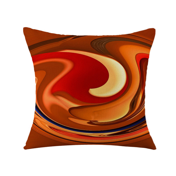 Women's cushion cover with textured fabric and warm earth tones Stornfield