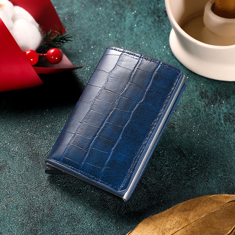 Premium Leather Business Card Holder Stornfield