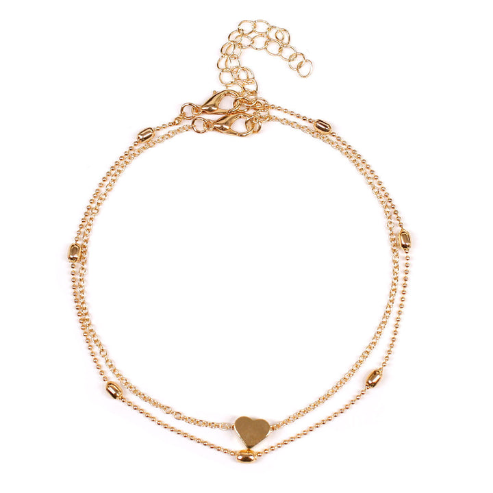 Double Layered Heart Charm Necklace Stornfield