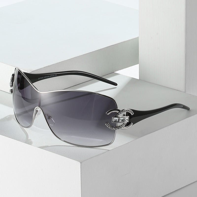 Fashionable Oversized Shield Sunglasses Stornfield