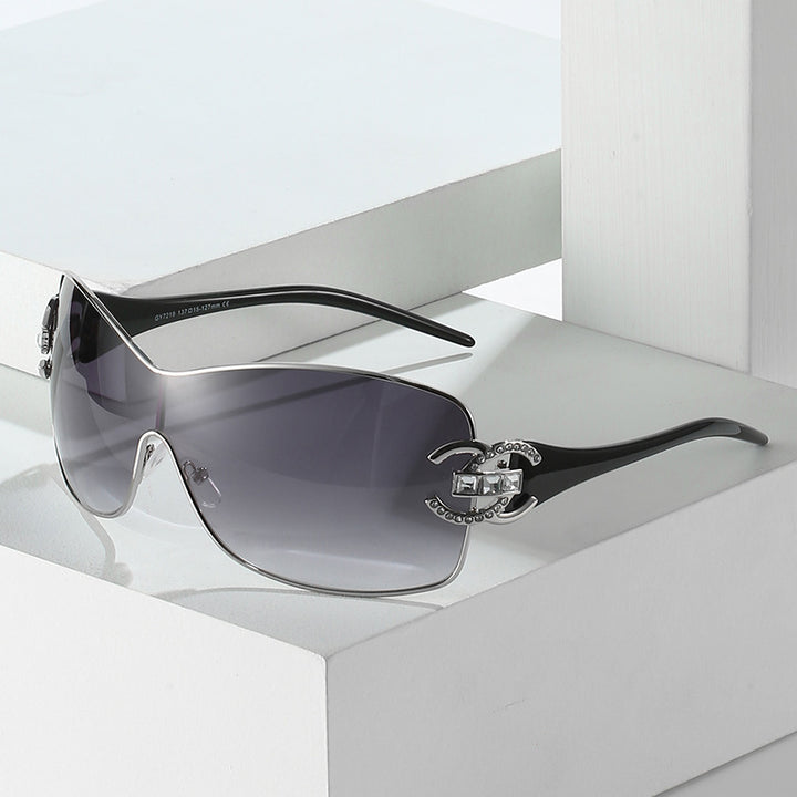 Fashionable Oversized Shield Sunglasses Stornfield