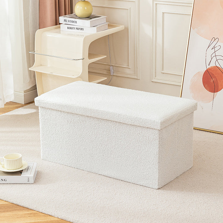 Plush Storage Ottoman Stornfield