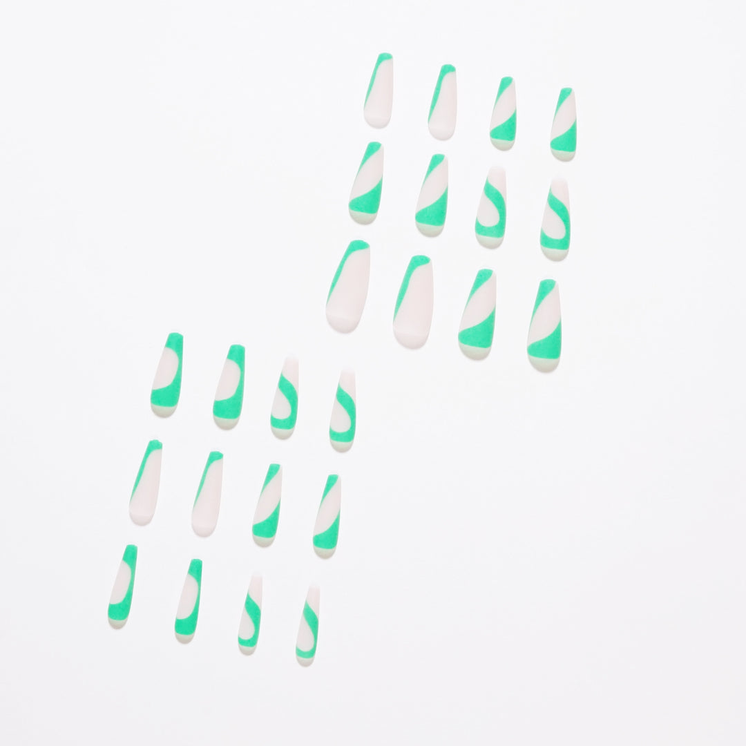 Artful nail art with modern French tip and colorful accents Stornfield