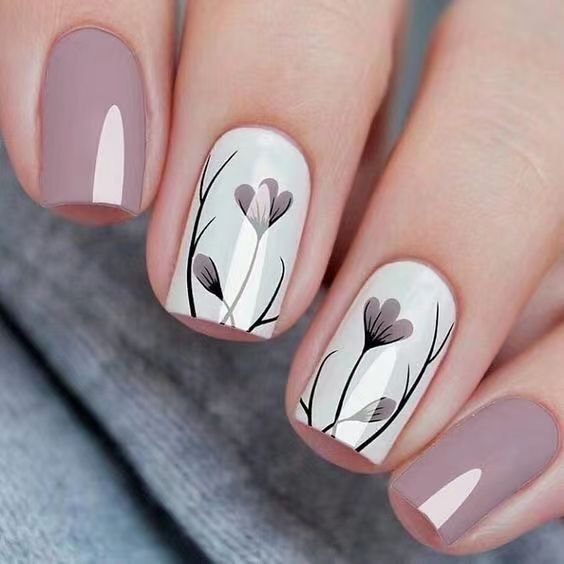 Floral Art Press-On Nail Set Stornfield