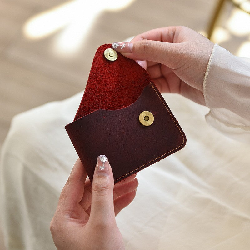 Premium Leather Buttoned Cardholder Stornfield