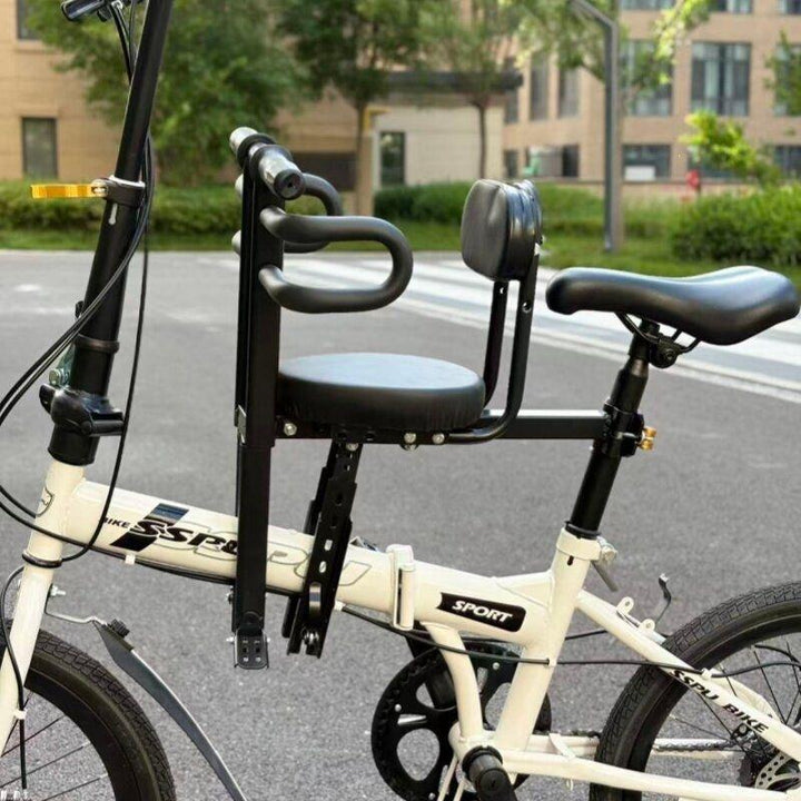 padded child bike safety seat with high back and five-point harness Stornfield