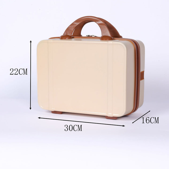 compact hard-shell mini travel vanity case with top handle secure zipper and stackable design Stornfield