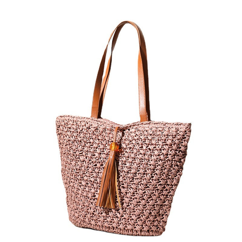 Handcrafted basket bag with fashionable tassel detail Stornfield