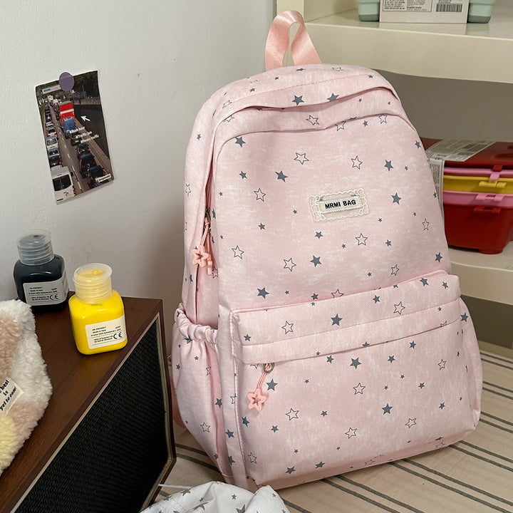 Star-Patterned Casual Backpack Stornfield