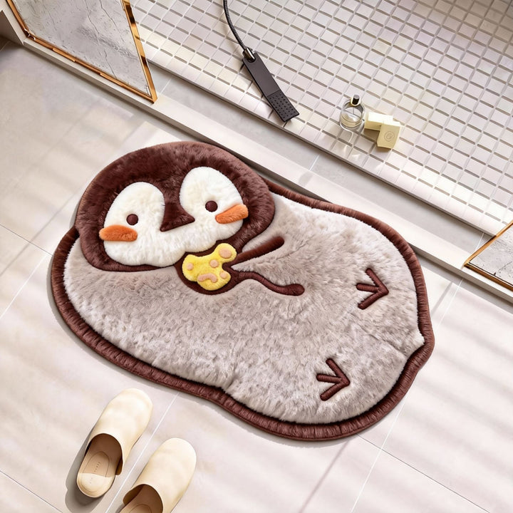 Nautical-Themed Plush Bath Mat