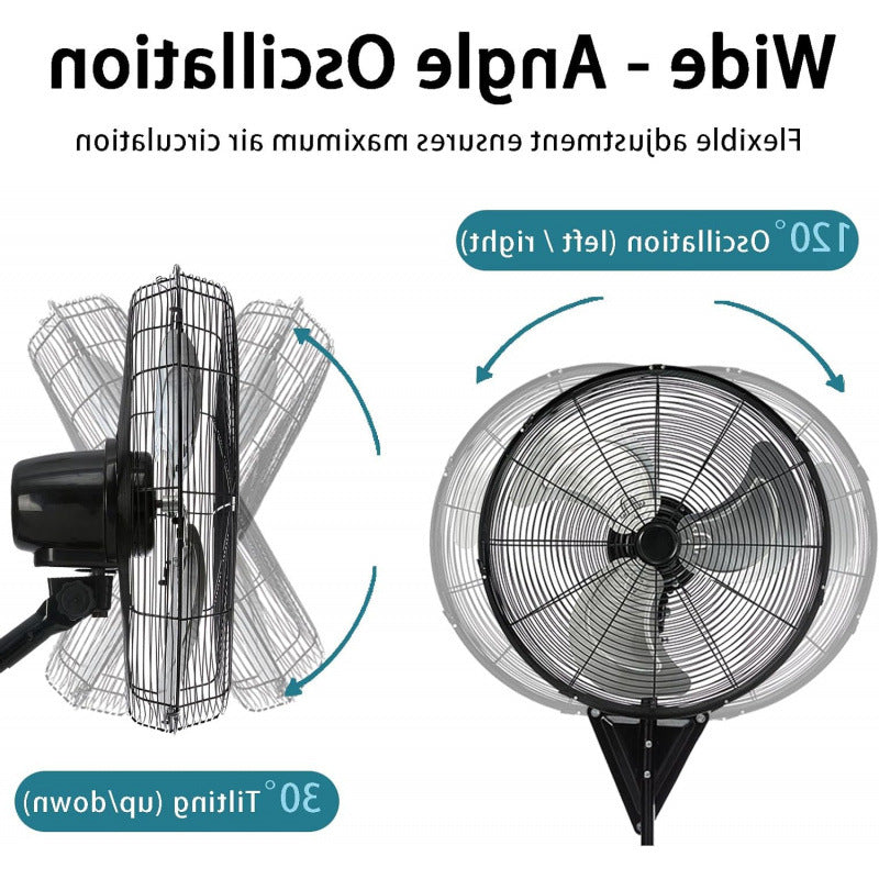 Unisex wall fan with powerful air circulation Stornfield