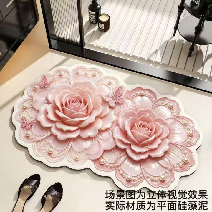Floral Embellished Area Rug