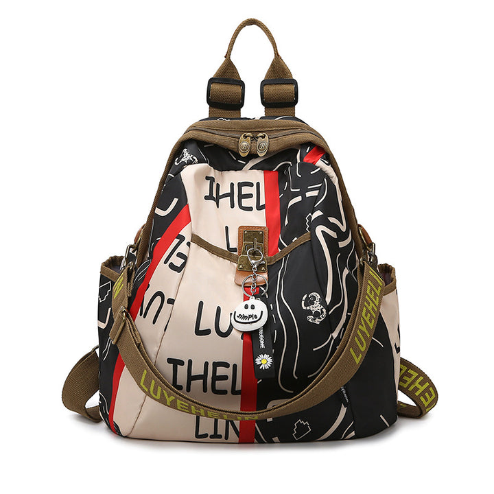 Artistic Floral Patterned Backpack Stornfield