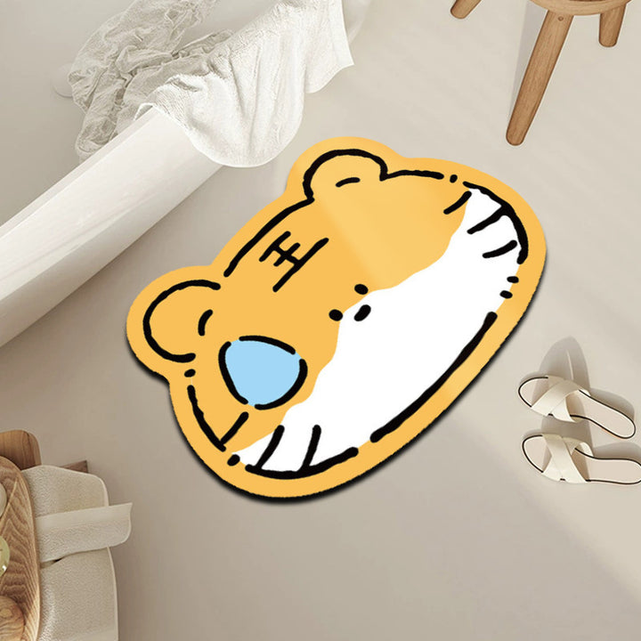 Creative Cartoon Tiger Bath Mat