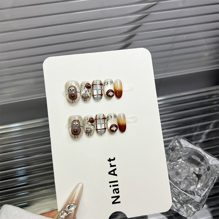 Playful Character Press-On Nails
