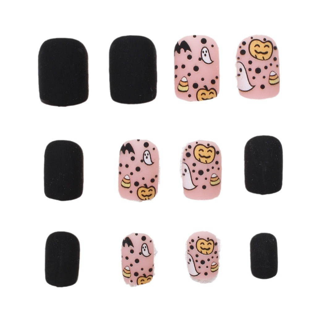 Whimsical Halloween-Themed Press-On Nails Stornfield