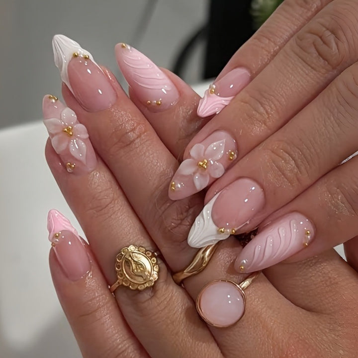 Elegant Floral Nail Set Stornfield