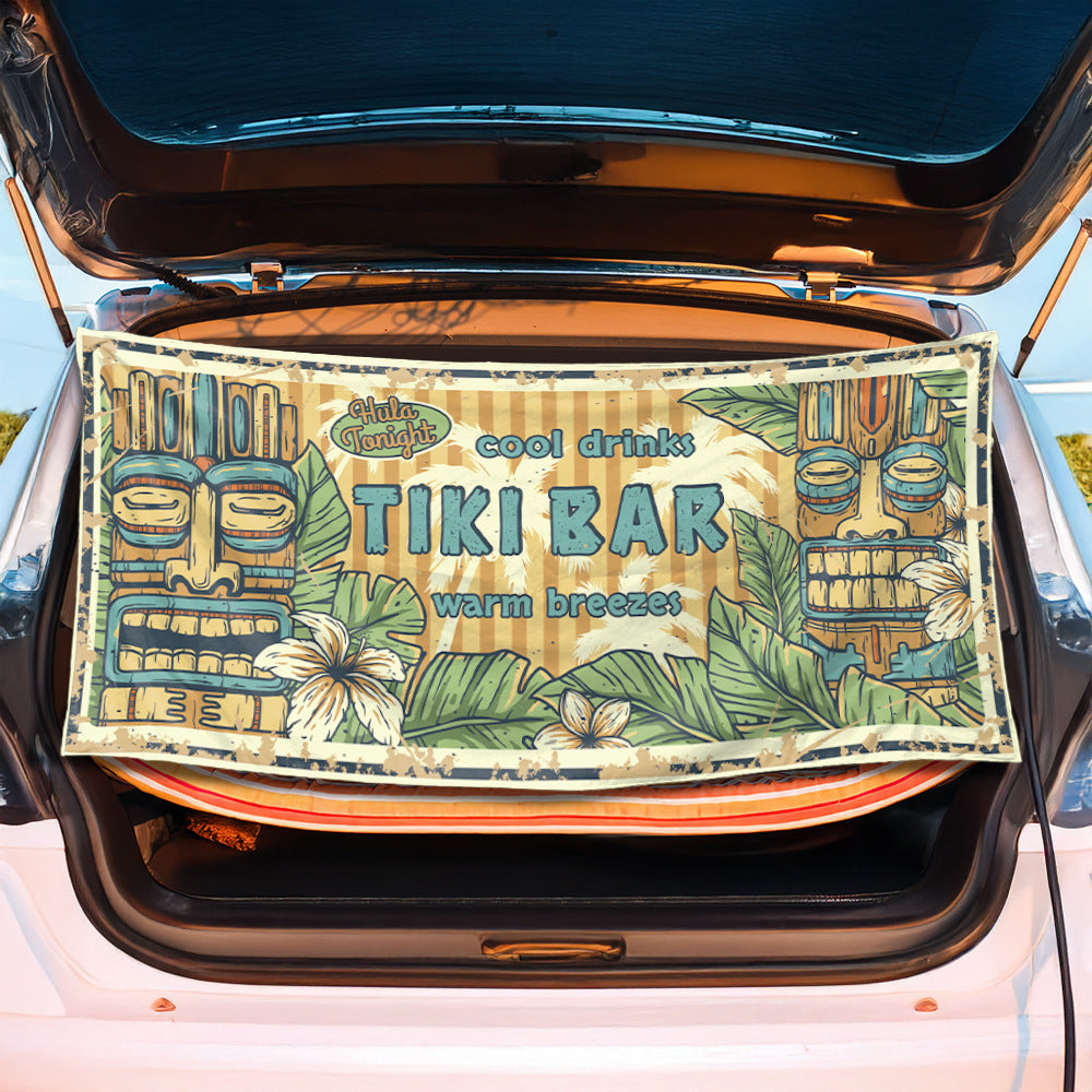 Strand blanket with striking tiki pattern Stornfield