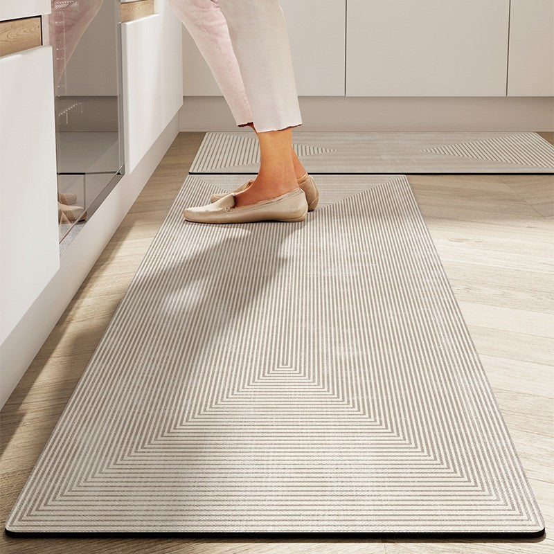Abstract Geometric Kitchen Runner Mat