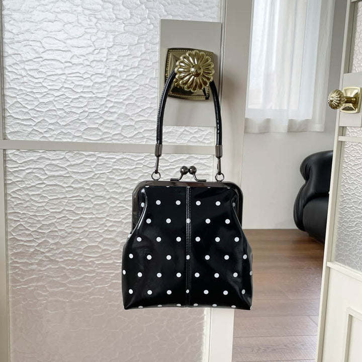 Polka Dot Vintage Handheld Purse