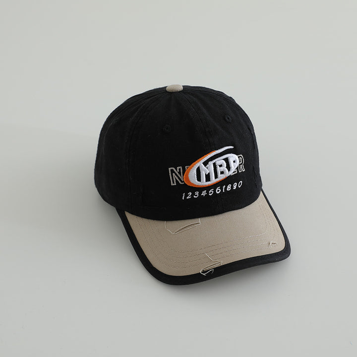 Men's Distressed Cotton Logo Baseball Cap Stornfield
