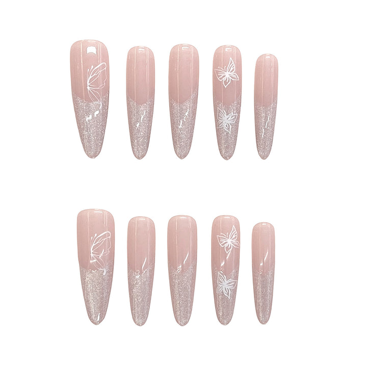 Artistic Floral Press-On Nails Stornfield