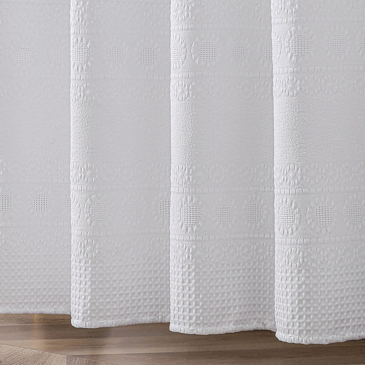 Textured Embossed Shower Curtain Stornfield