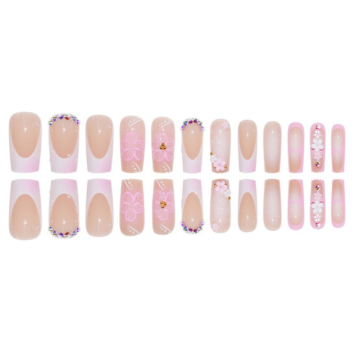 Decorative Floral Acrylic Nail Enhancements Stornfield