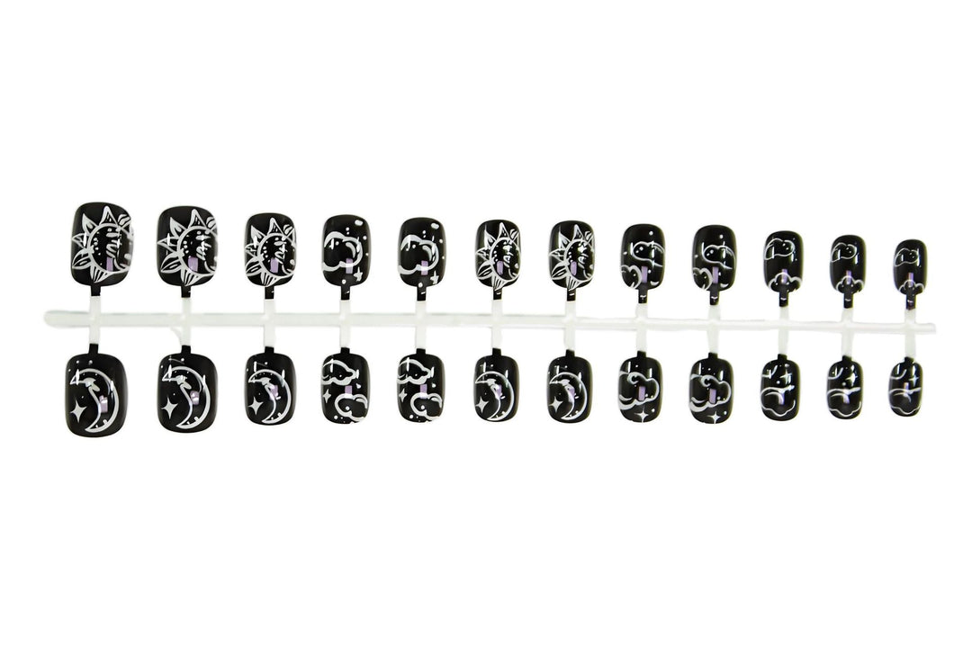 Acrylic nail set with mystical animal designs Stornfield