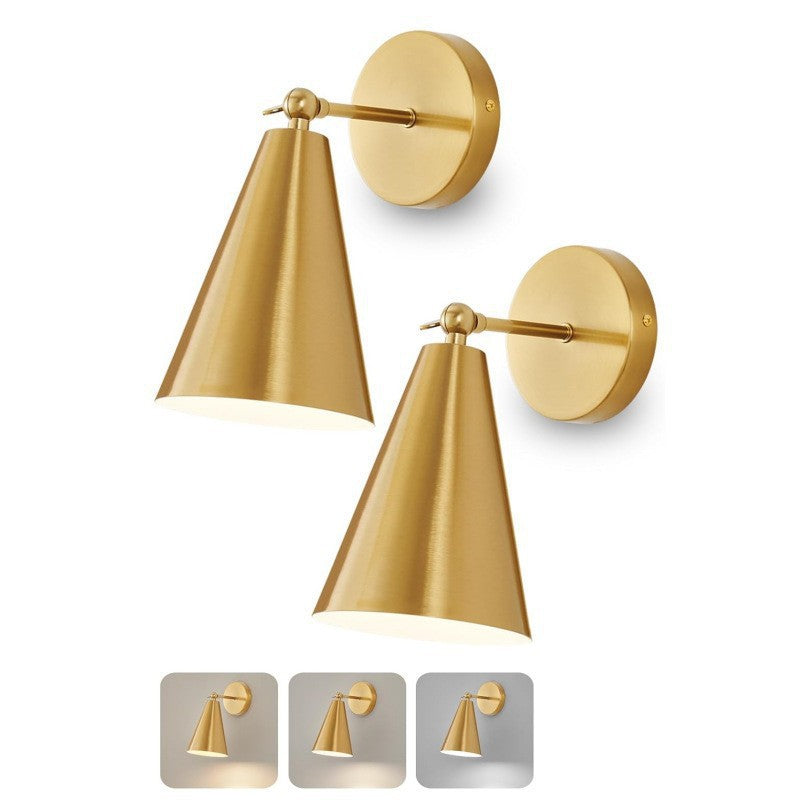 Vintage Cone Wall Light Fixture