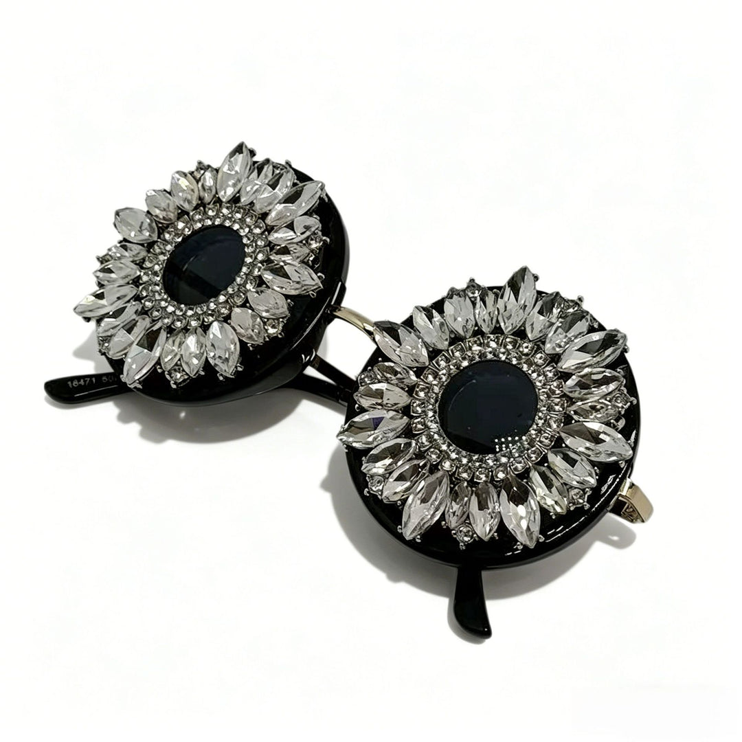 Ladies Glamorous Sunglasses with Floral Crystal Frame Stornfield