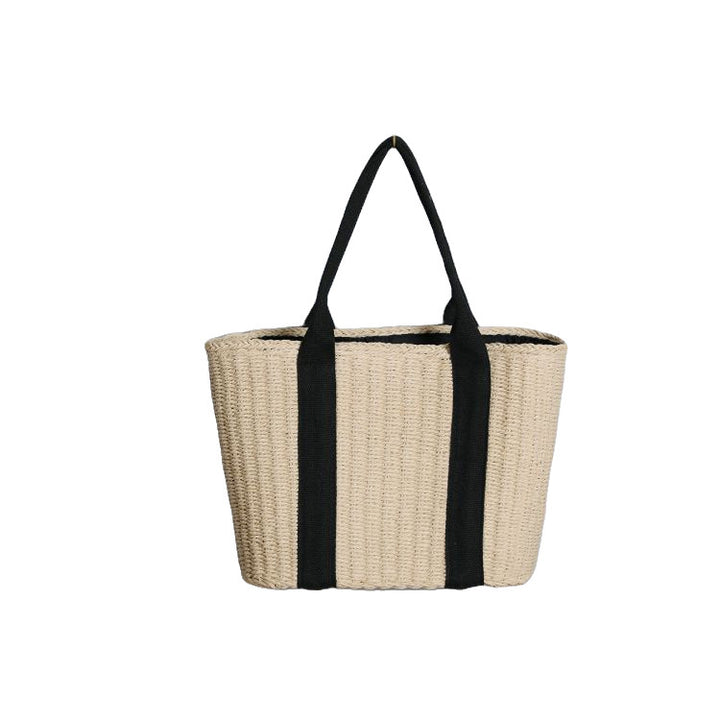 Durable basket bag with contrasting straps Stornfield