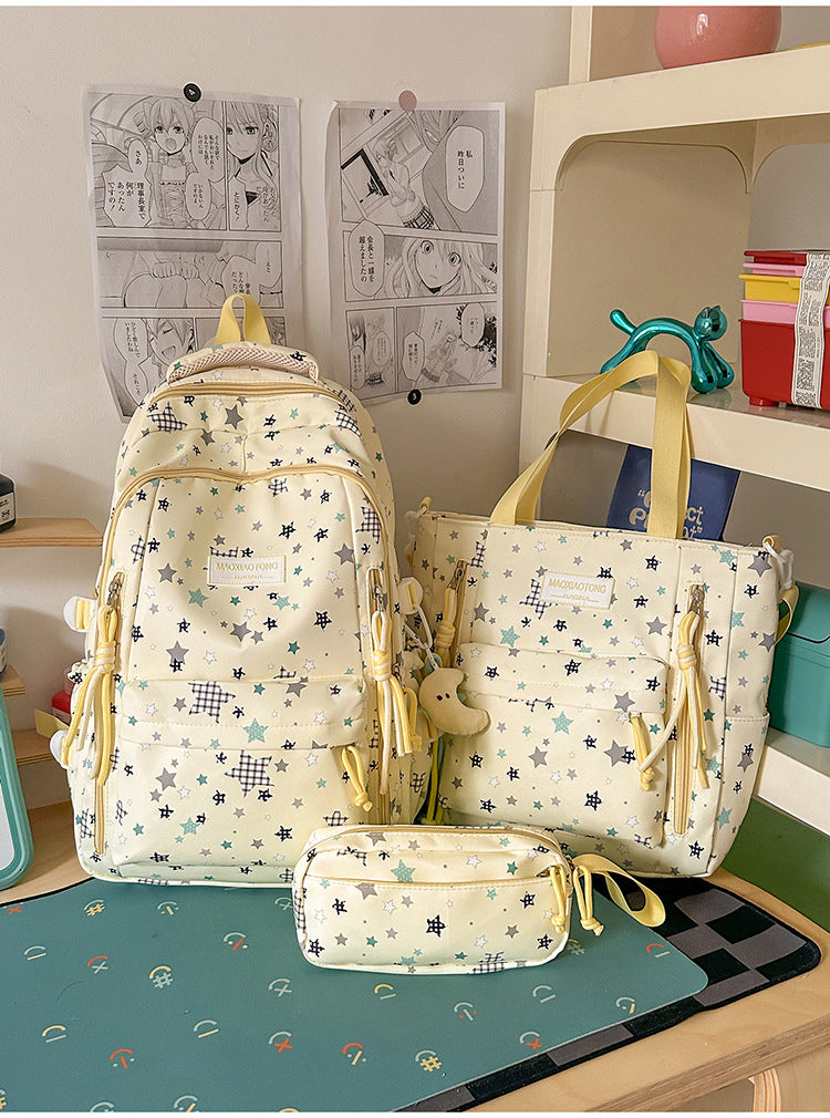 Starry Pattern School Backpack Set Stornfield