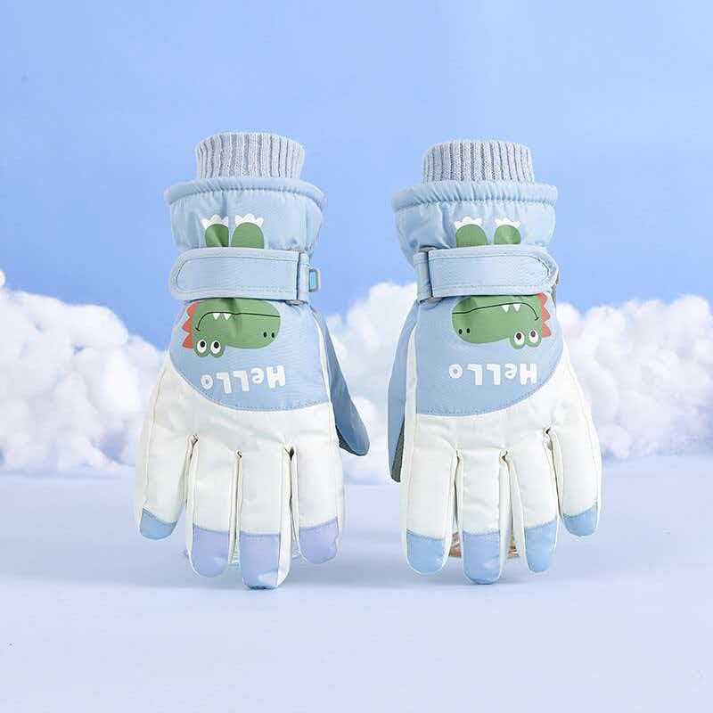 Children's Fun Dinosaur-Themed Snow Gloves Stornfield