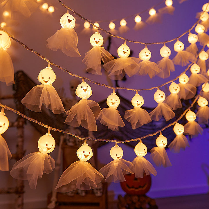 Festive Ghost LED String Lights Stornfield