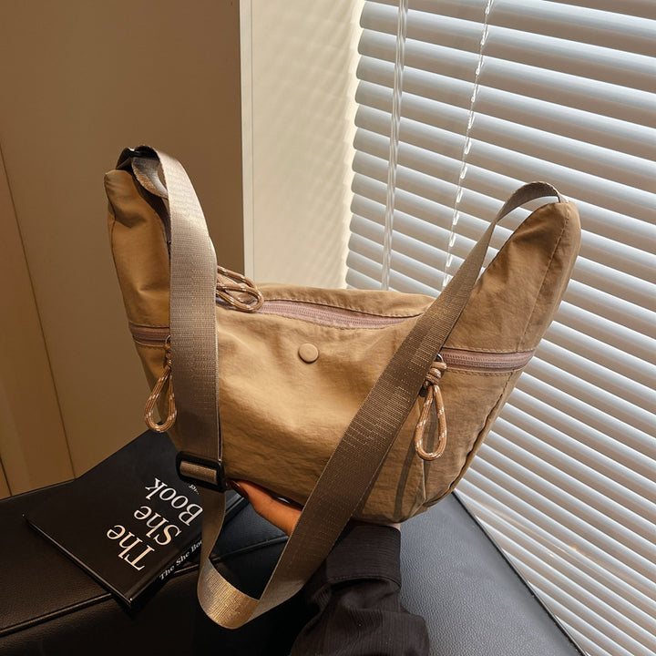 Practical shoulder bag with external zip pockets Stornfield