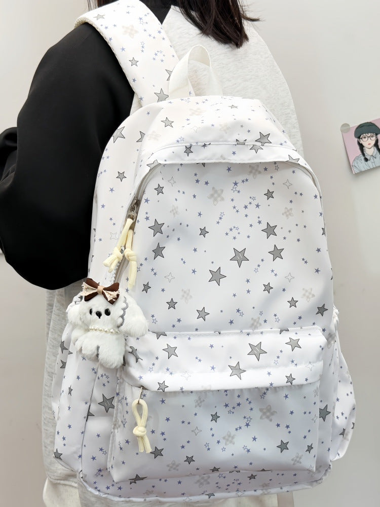 Star Print Casual Backpack Stornfield