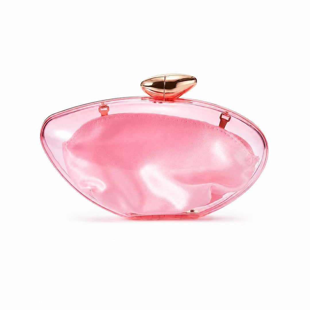 Sculpted Acrylic Evening Clutch