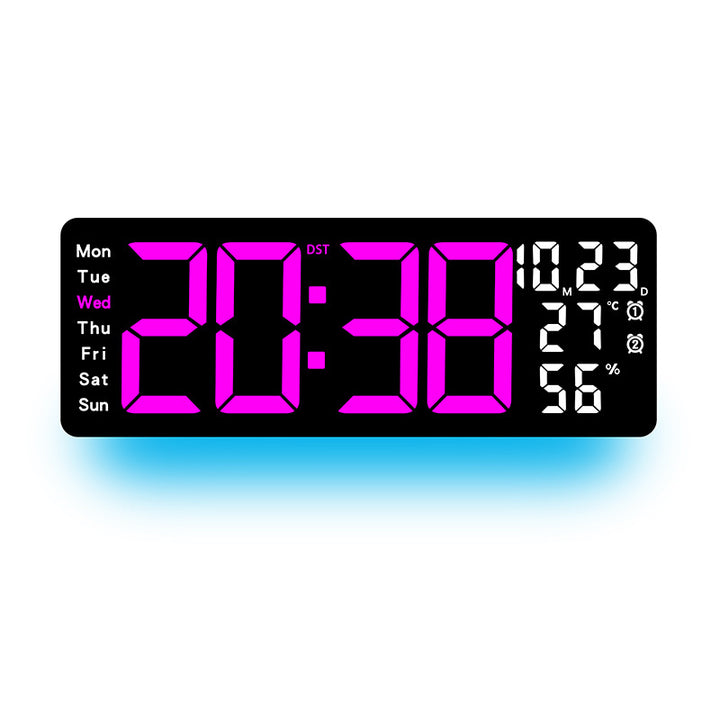 Digital Multi-Function Alarm Clock with Color LED Display Stornfield