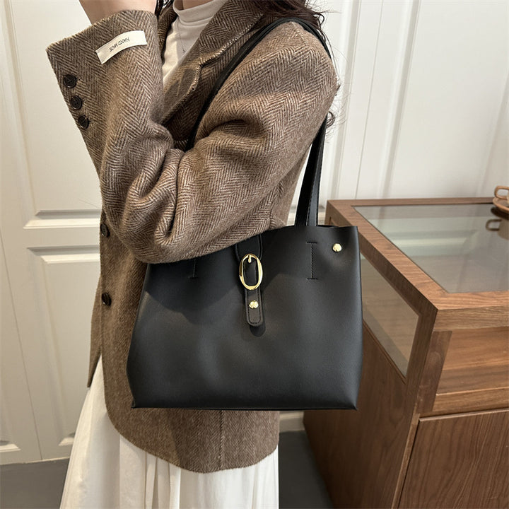 Structured Leather Tote Bag Stornfield