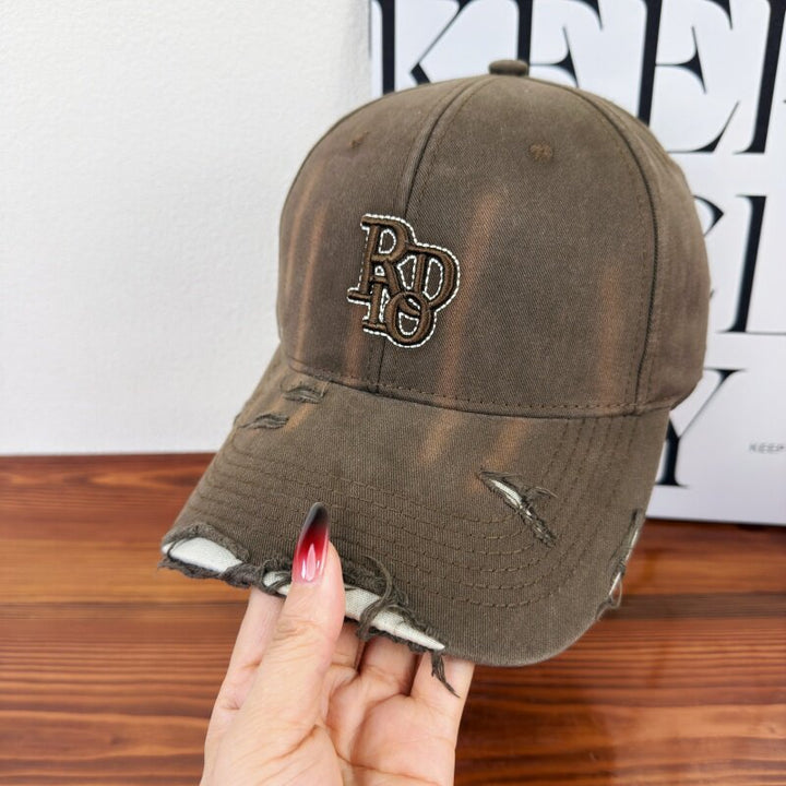 Women's Distressed Classic Cotton Baseball Cap Stornfield