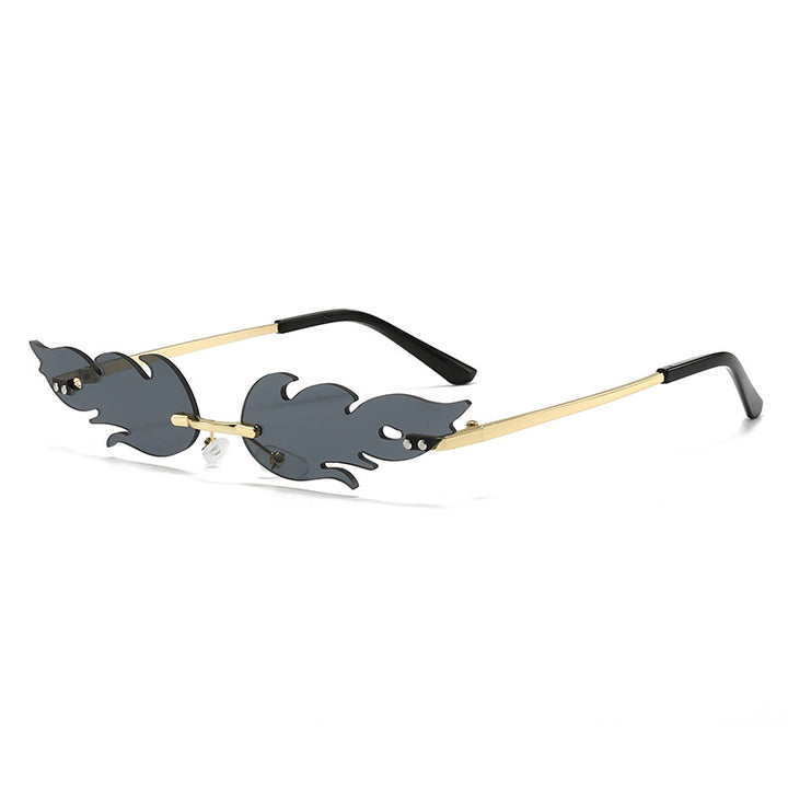 Ladies extravagant sunglasses in creative flame design Stornfield
