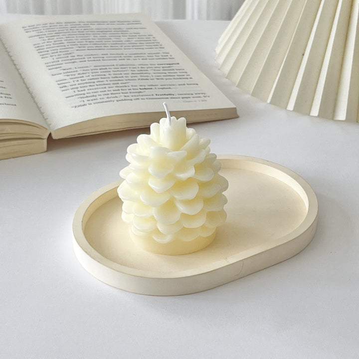 Layered Bubble Christmas Tree Sculptural Candle with Star Topper