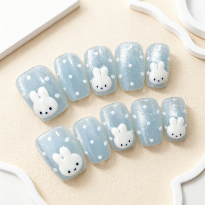 Artificial nails with sweet bunny motif Stornfield
