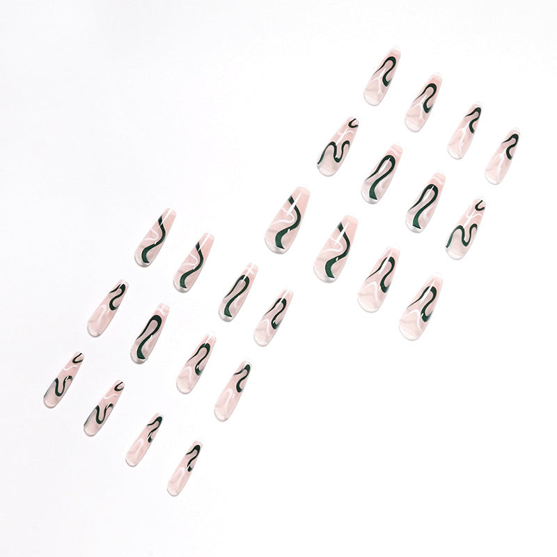 Artifical nails with luxurious wave pattern Stornfield