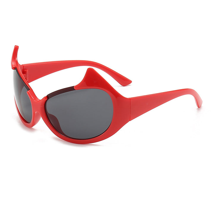 Women's extravagant fashionable sunglasses with striking curved frames Stornfield