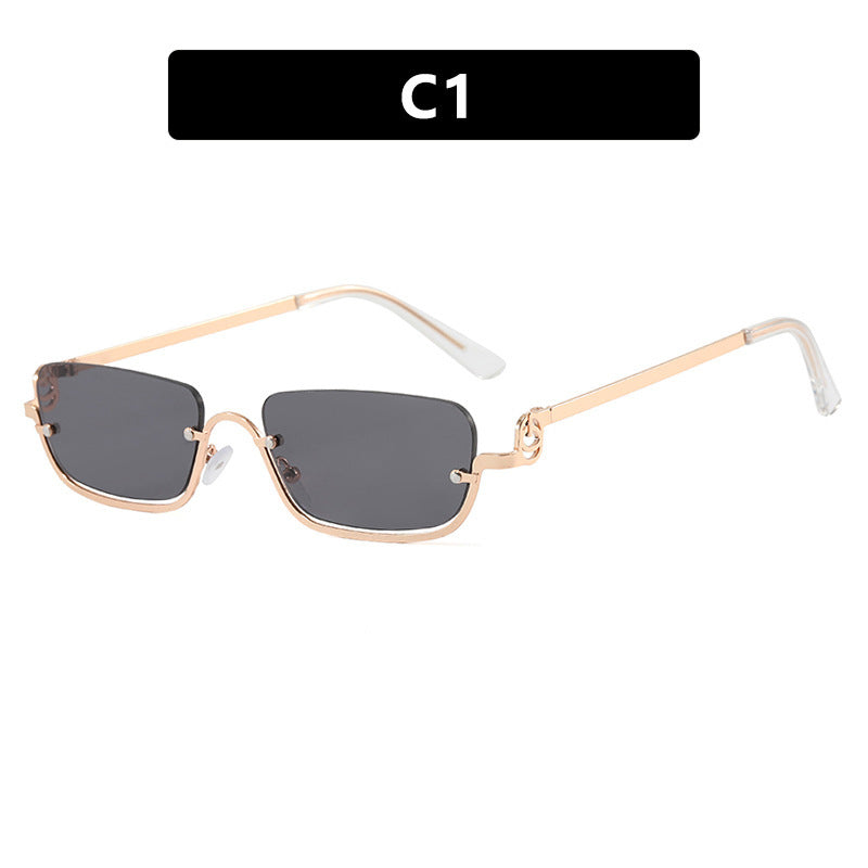 Women square sunglasses with elegant metal frame Stornfield