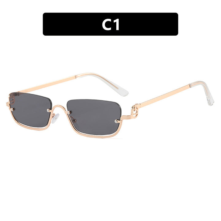 Women square sunglasses with elegant metal frame Stornfield