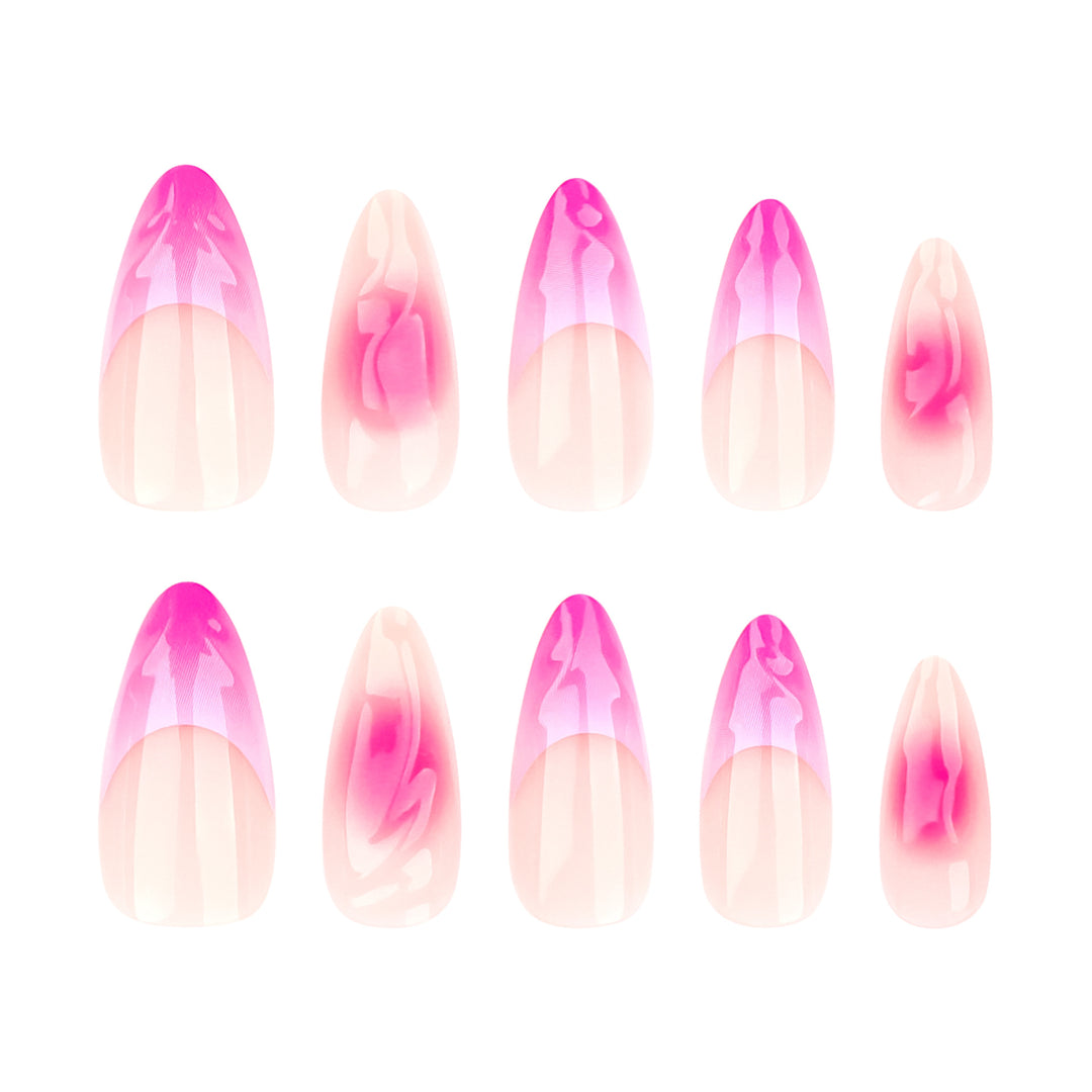 Artistic acrylic nails with elegant ombre effect Stornfield