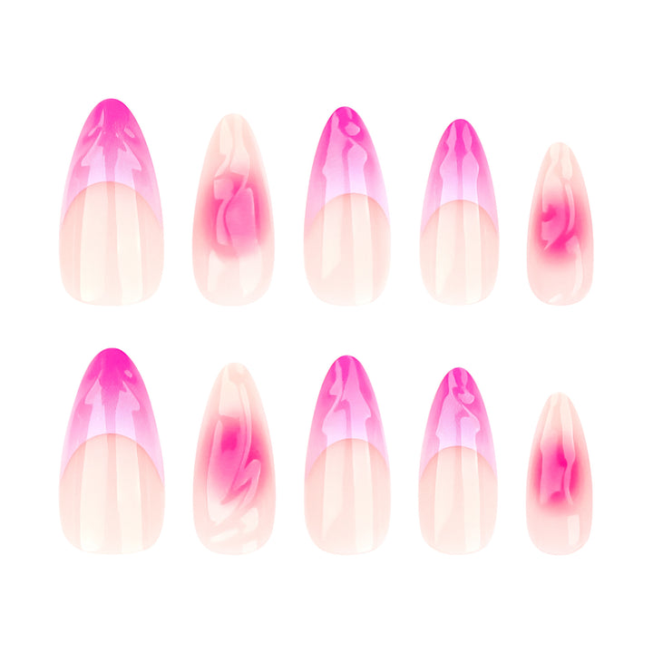 Artistic acrylic nails with elegant ombre effect Stornfield